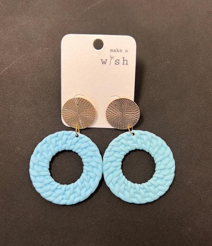 Make a Wish Earrings (Light Blue)